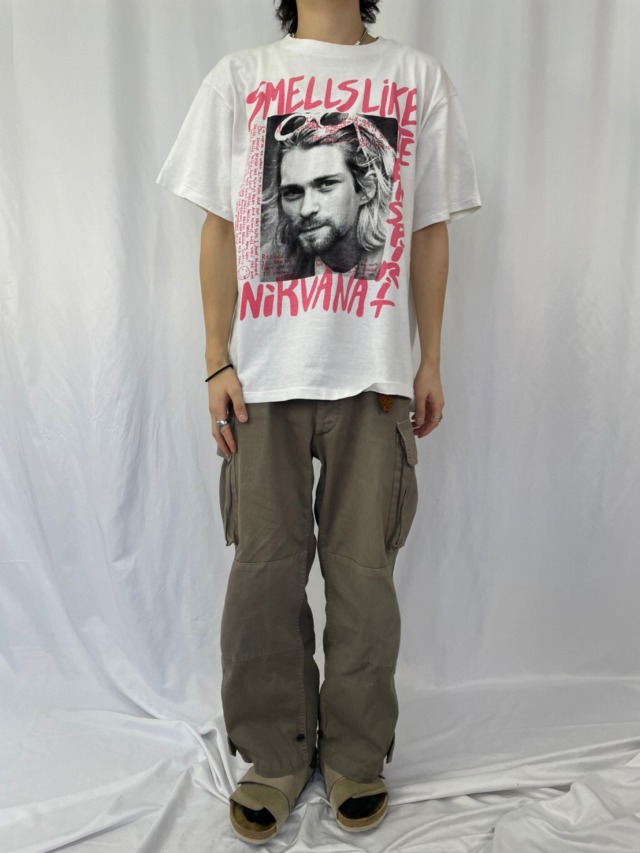 90年代バンド ニルヴァーナ Nirvana XL バンドTシャツ ロックT - トップス