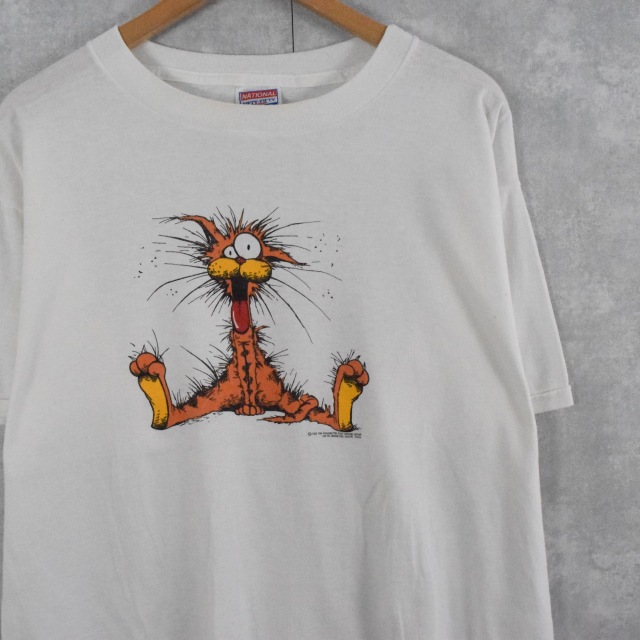 80年代 CATS キャッツ 両面 プリントTシャツ メンズS ヴィンテージ /eaa337625