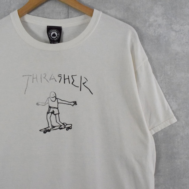 THRASHER イラストプリントTシャツ L