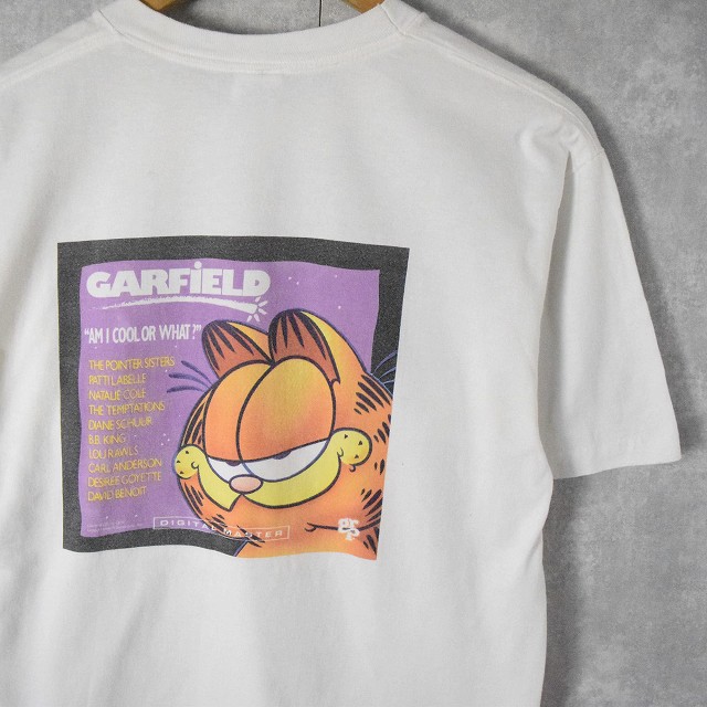 90年代 90s Garfield ガーフィールド 白 ホワイト 半袖 | ビンテージ 