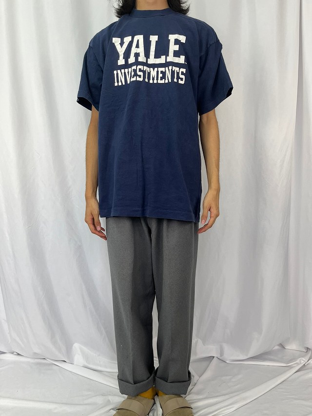 90s 90年代 アメリカ製 フルーツオブザルーム 紺 ネイビー 半袖 | ビンテージ古着屋Feeet 通販 名古屋 大須 メンズ
