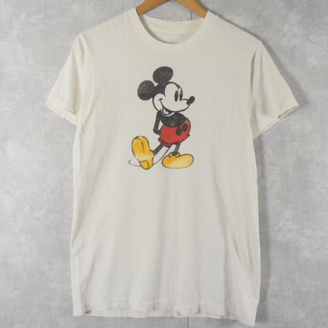 90年代 DISNEY MICKEY MOUSE ミッキーマウス キャラ ボーダー柄 ロングTシャツ ロンT メンズXL ヴィンテージ /eaa318517