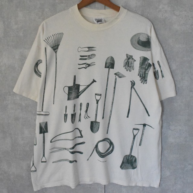 90's rel-e-vant products USA製 工具プリントTシャツ XL