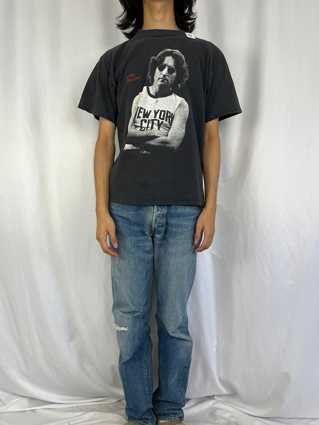 90's JOHN LENNON USA製 Imagine ミュージシャンプリントTシャツ L