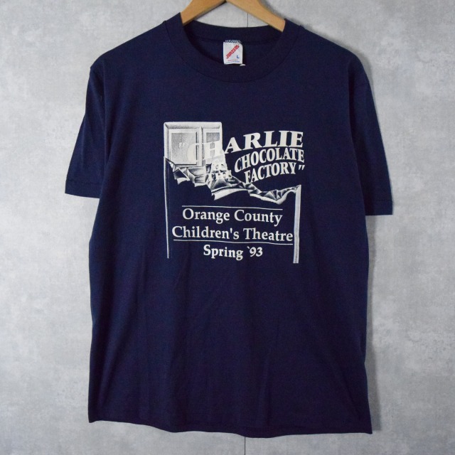 90's CHARLIE & CHOCOLATE THE FACTORY USA製 ミュージカルTシャツ L