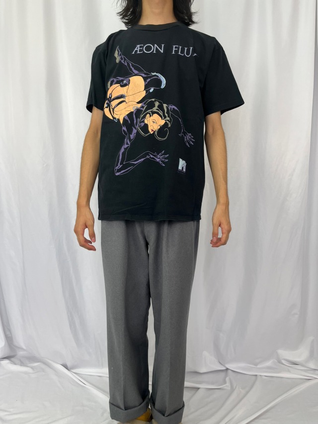 90's AEON FLUX USA製 キャラクターTシャツ L