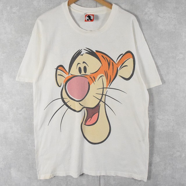 90年代 WALT DISNEY WORLD TIGGER ティガー キャラクタープリントTシャツ メンズXXL ヴィンテージ /eaa313710