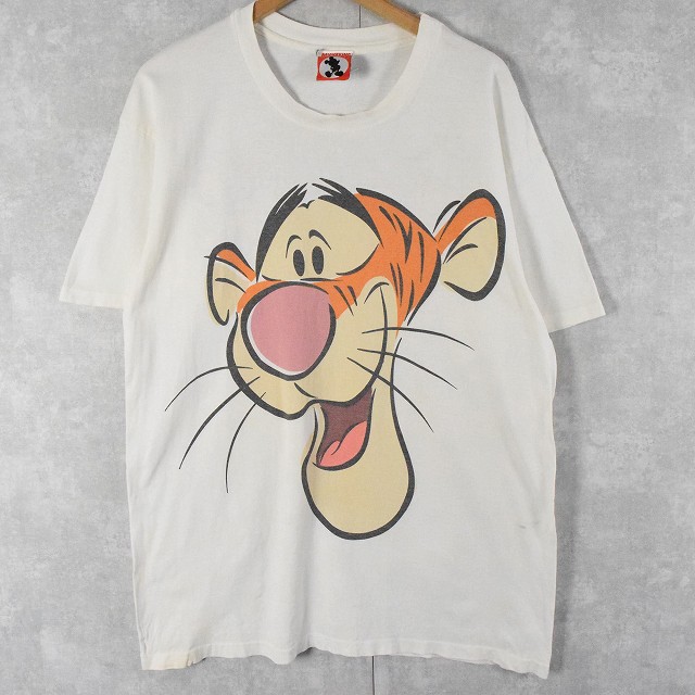 ウォルト ディズニー ワールド WALT DISNEY WORLD TIGGER ティガー Vネック ゲームシャツ フットボールシャツ メンズXL /eaa364330