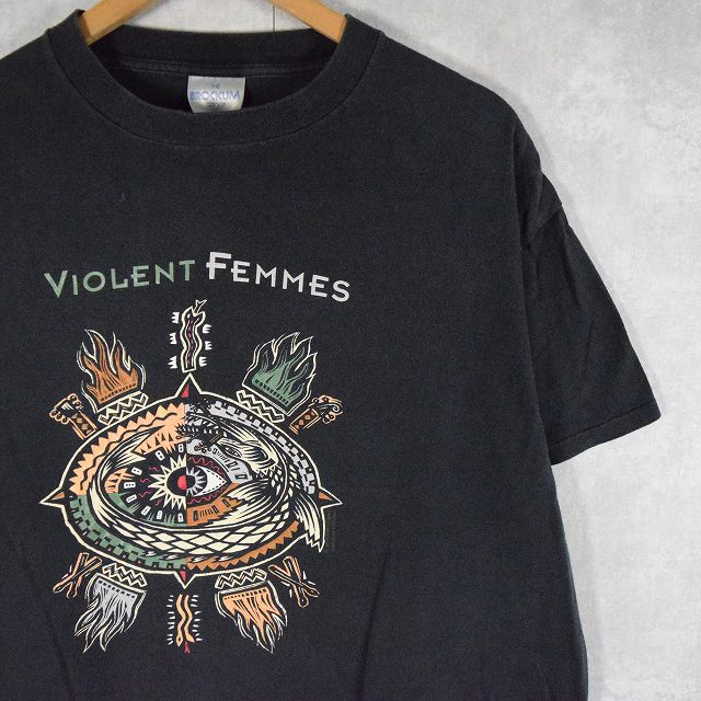 90's VIOLENT FEMMES USA製 フォークパンクバンドTシャツ XL