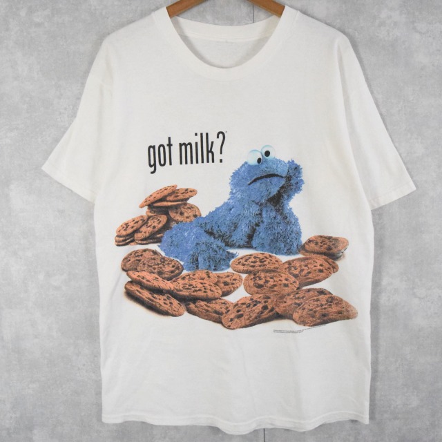90s クッキーモンスター got cookie? Tシャツ XLサイズハピネスshop_古着Tシャツ