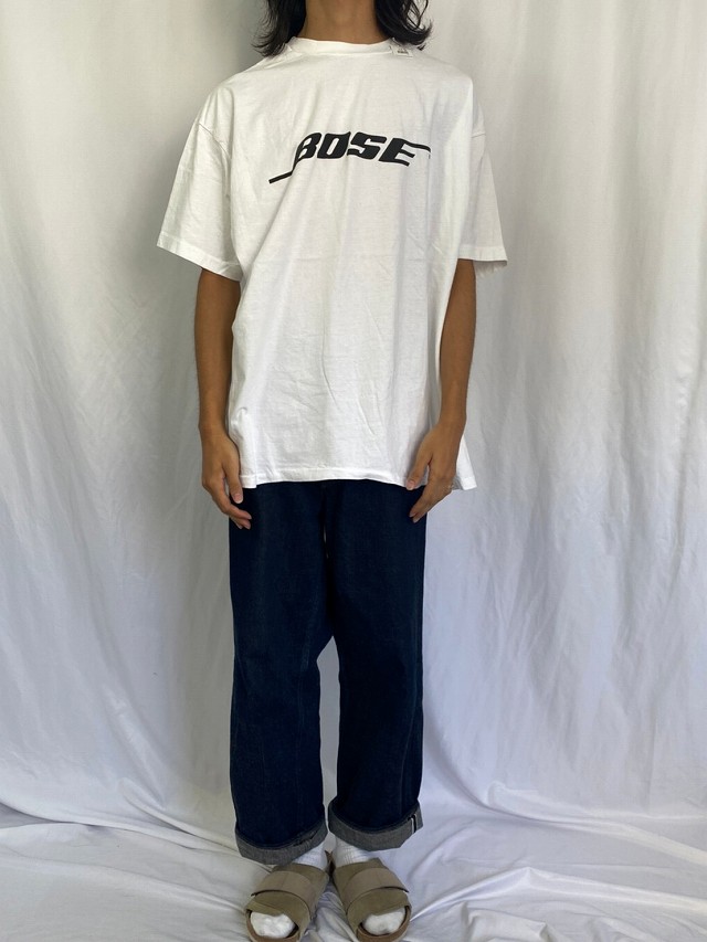 90's BOSE USA製 音響機器メーカー ロゴプリントTシャツ XXL