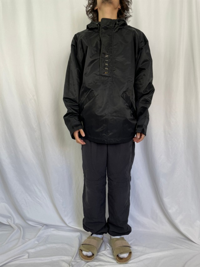 90年代 90s ナイキ ジャケット ハーフジップ 黒 | ビンテージ古着屋