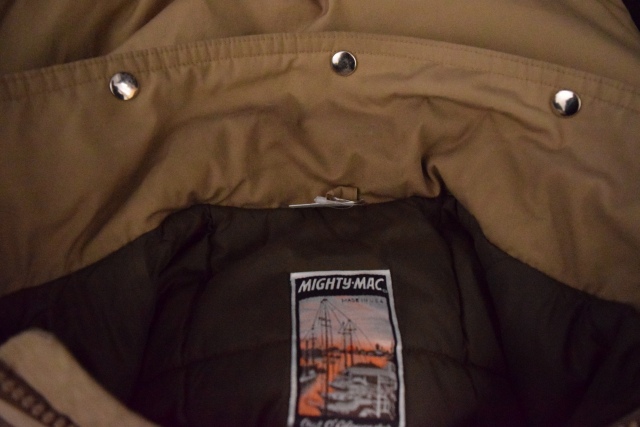 古着 80s USA製 LANDS' END ツイード ウール ダブル マッキーノ