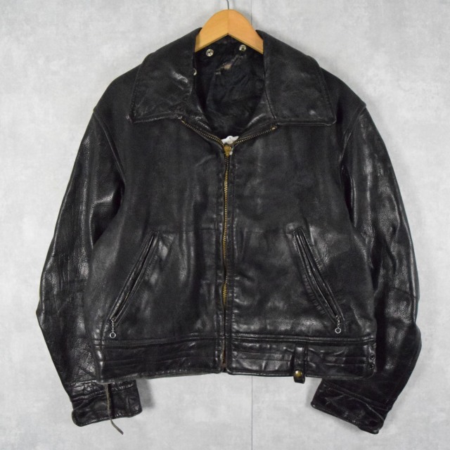 60〜70's Cal Leather Jackets Manufactures Leather Policeman Jacket