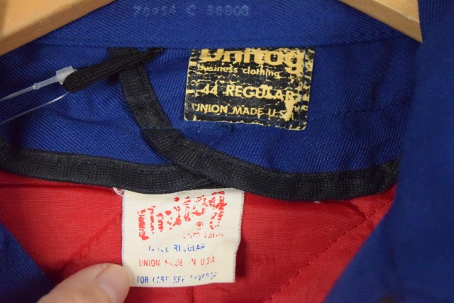 完売 60年代 60s 70年代 70s アメリカ製 パッチ付き 青 ブルー 長袖 Mサイズ