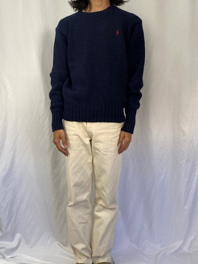 90年代 90s ポロラルフローレン 紺 ネイビー 長袖 | ビンテージ古着屋 
