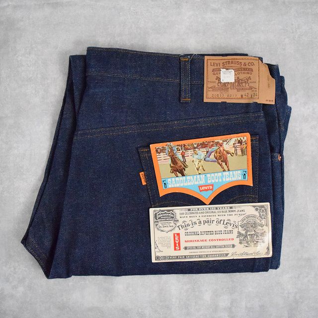 80's Levi's 20517-0217 USA製 デニムパンツ フラッシャー付きDEADSTOCK W42