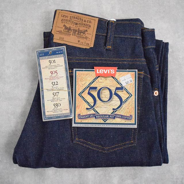 80's Levi's 505 USA製 デニムパンツ フラッシャー付きDEADSTOCK W31