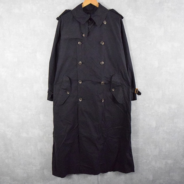 90's Ralph Lauren コットントレンチコート S BLACK