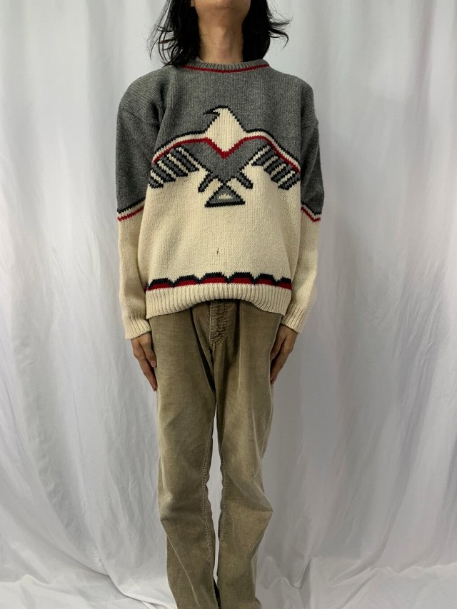 【USA製】vintage 90s Woolrich ウール　ニット セーター