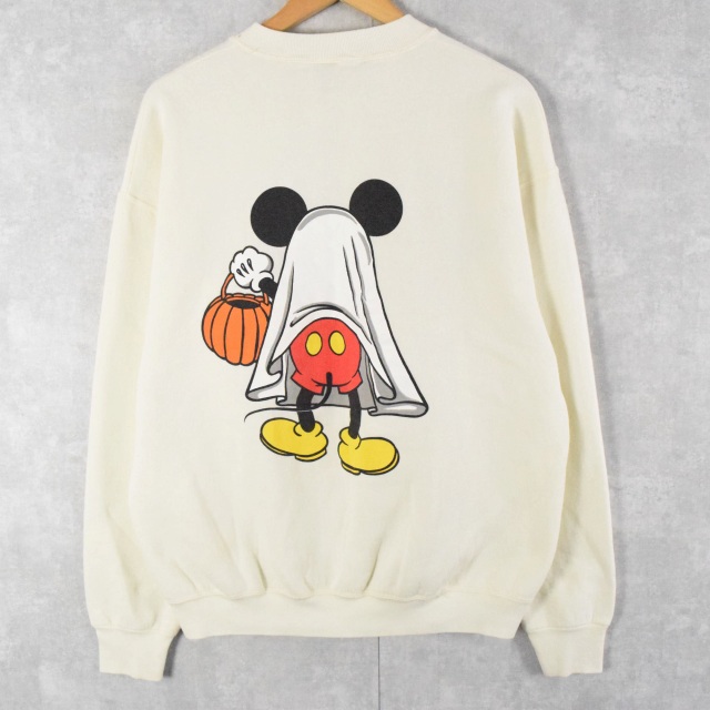希少XL 90's Disney Mickey Halloween スウェット