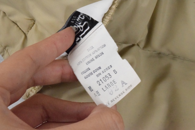 新着 貴重 70/80年代 中綿ダウン モンベル mont-bell 初期丸文字タグ 男性用