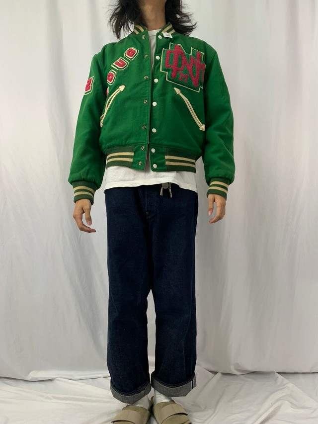 50's〜 BUTWIN JACKET パッチ付き リバーシブルスタジャン SIZE44