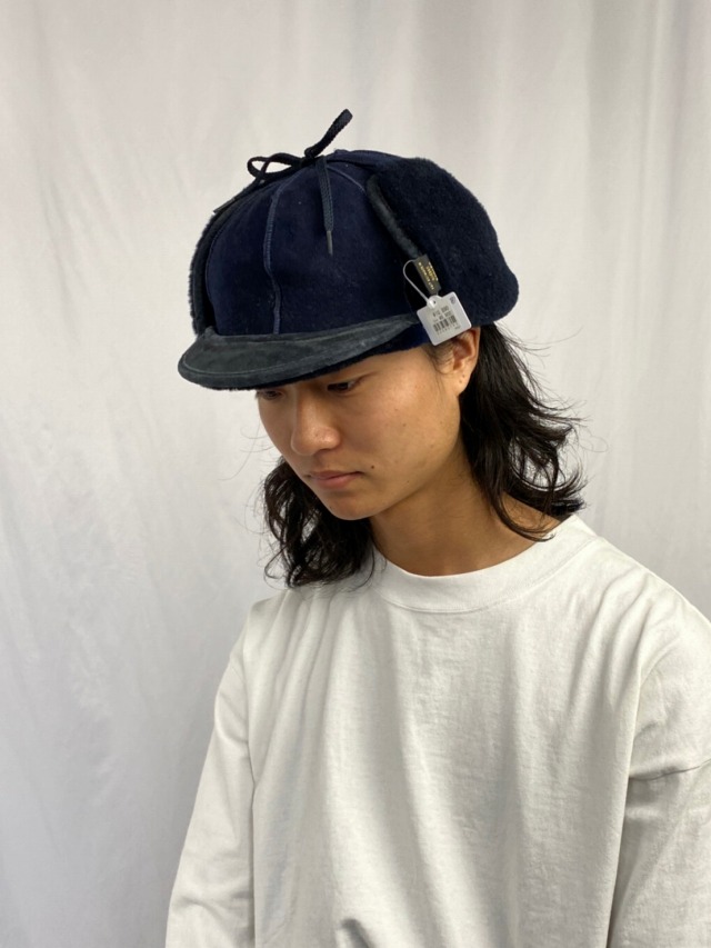 90's CANADA製 ムートンボンバーキャップ