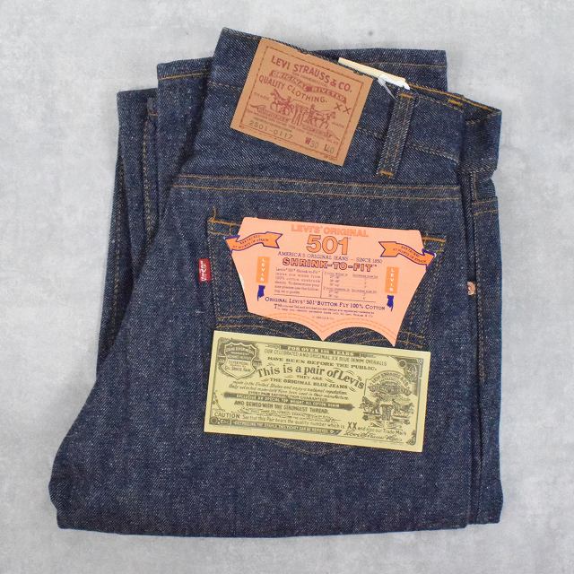 90's Levi's 501 USA製 デニムパンツ フラッシャー付きDEADSTOCK W31