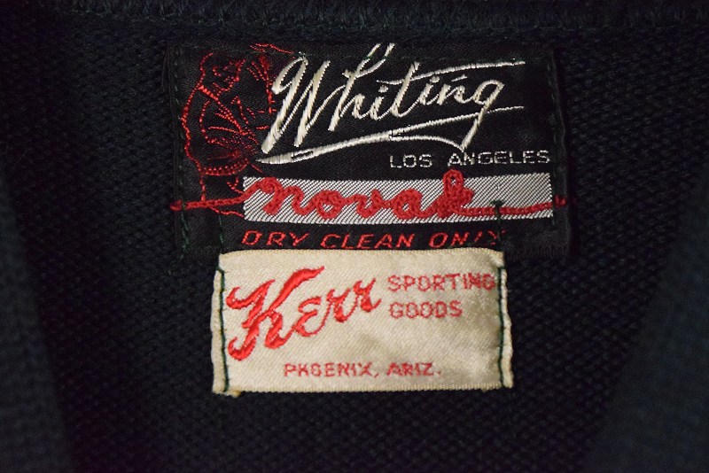 黒タグ 60´〜 ワッペンレタードセーター WHITING ヴィンテージ