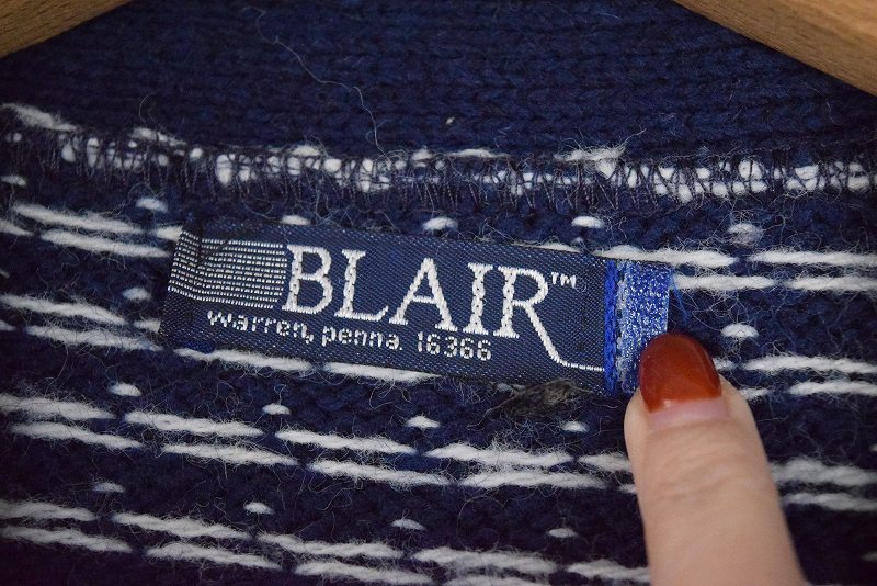 BLAIR】ヴィンテージ スウェットカーディガン【1990's-】Vintage