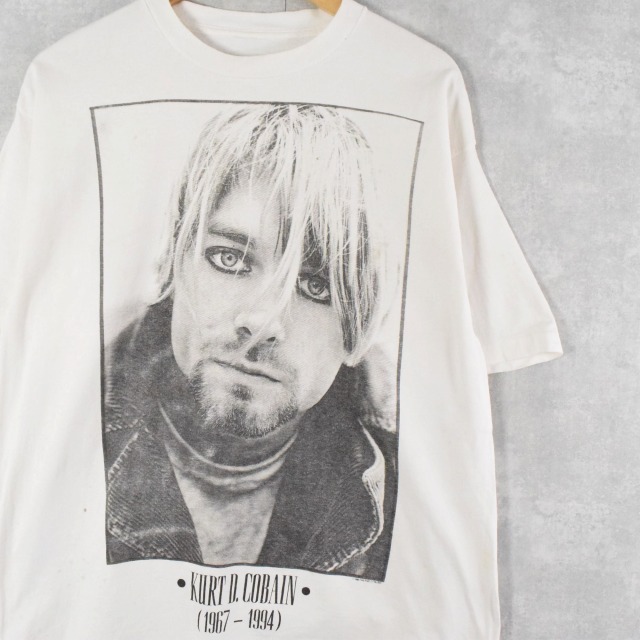 90s Kurt Donald Cobain カートコバーン 追悼Tシャツ-