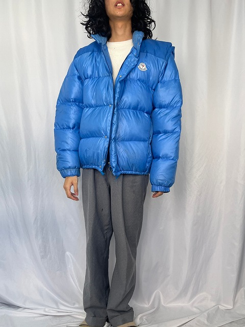 70〜80's MONCLER FRANCE製 ドッキングデザイン ダウンジャケット