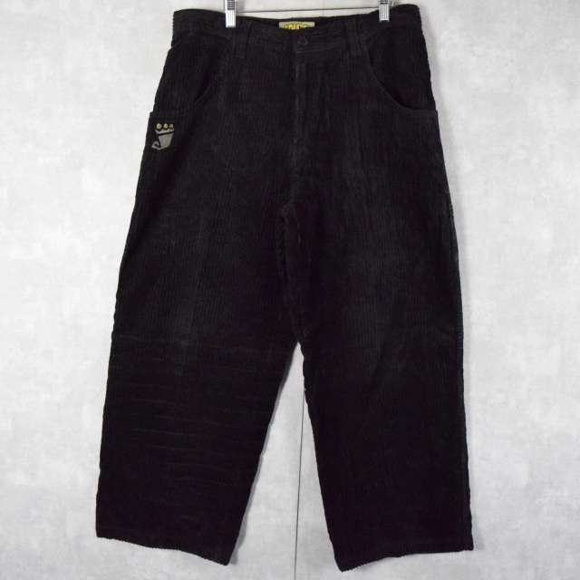 90's〜 JNCO USA製 コーデュロイバギーパンツ BLACK W36