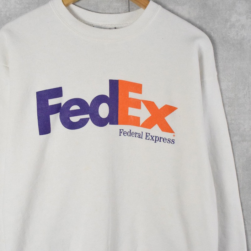 美品 90s FedEx フェデックス メンズ スウェット USA製  L L