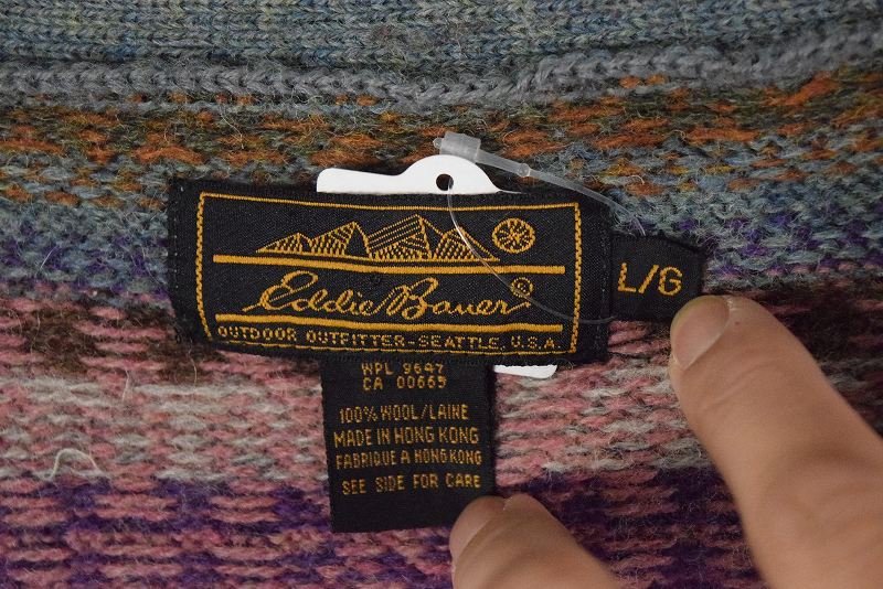 80s 90s USA Eddie Bauer エディーバウアー ウール ニット