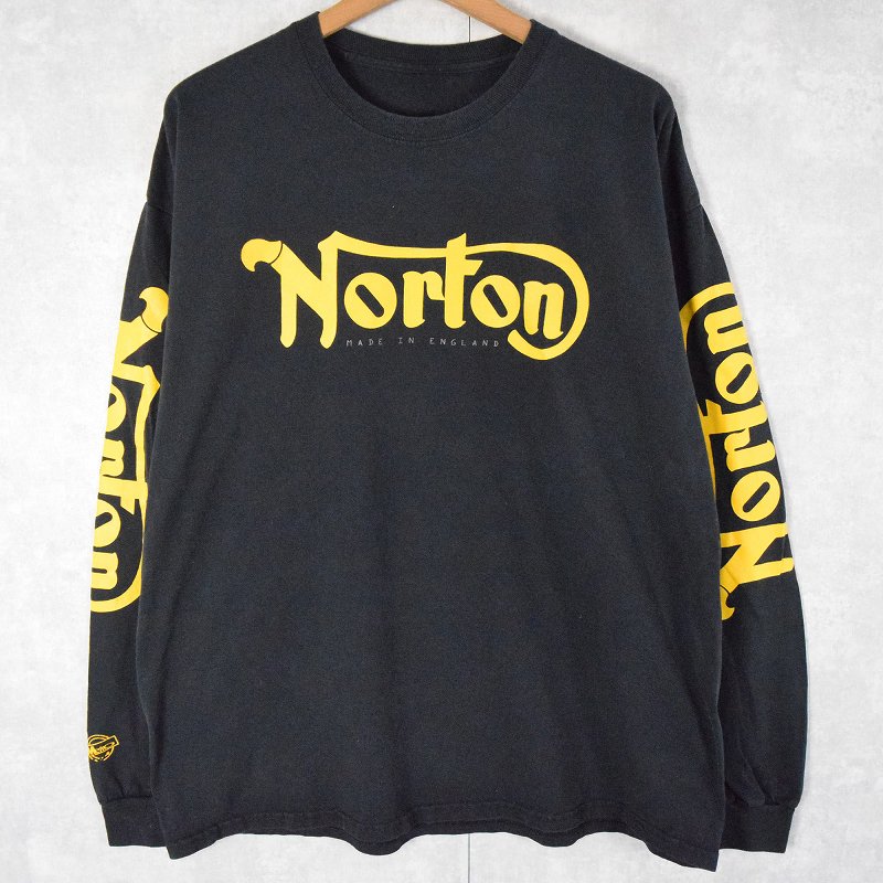 Norton ロゴプリントTシャツ BLACK
