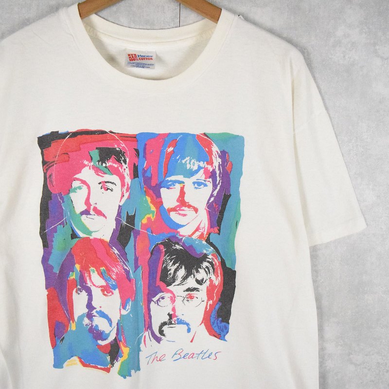 古着女子90S THE BEATLES ビートルズ バンドTシャツ フォトT  L