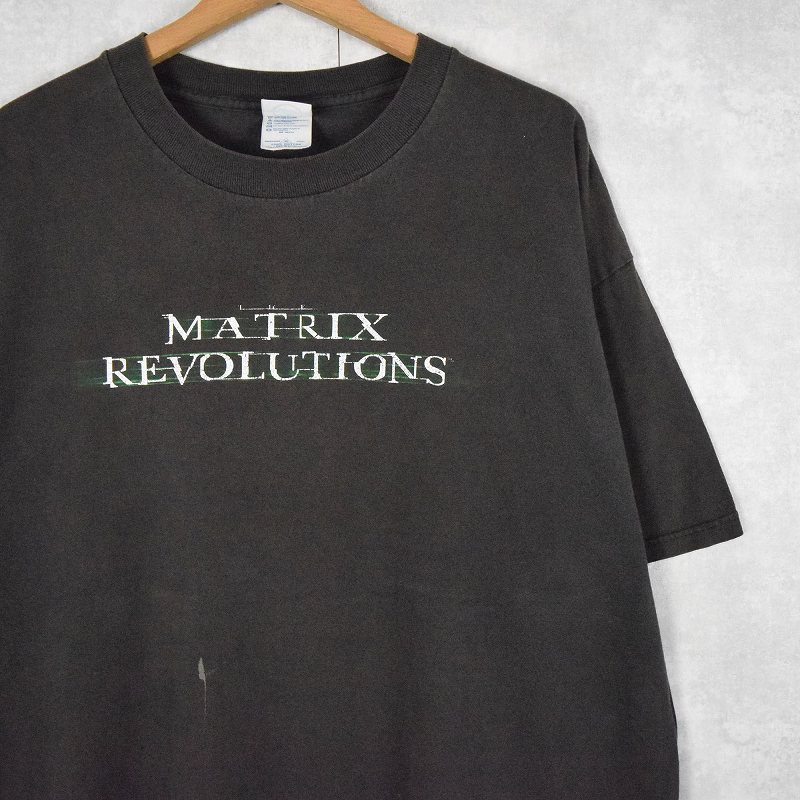 2000's MATRIX REVOLUTIOMS USA製 映画プリントTシャツ XL