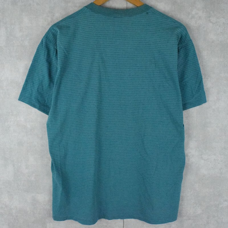 90's TOWNCRAFT JCPenney USA製 ボーダー柄 ポケットTシャツ L ...
