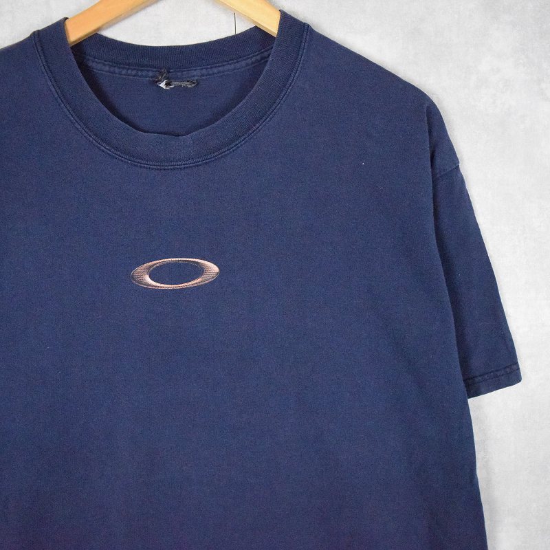 OAKLEY スカルプリントTシャツ NAVY