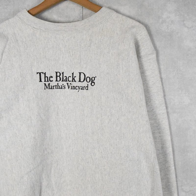90s USA製 The Black Dog ドッグ プリント 長袖Tシャツ L