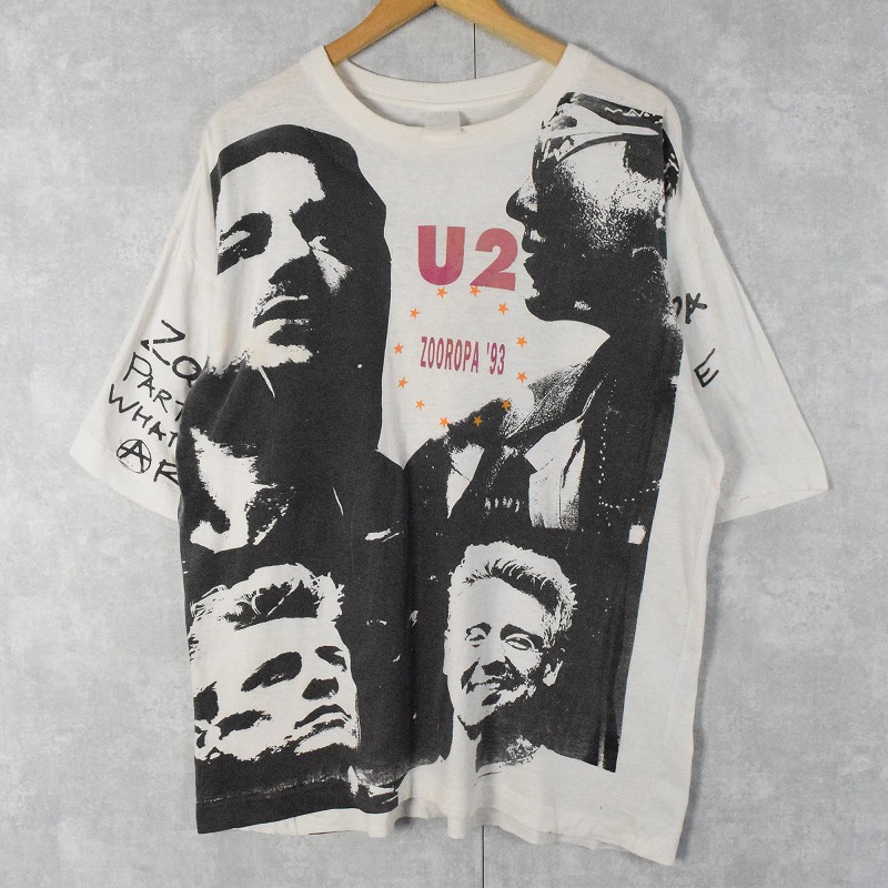 90年代　オリジナル　ビンテージ　U2 総柄　バンドTシャツ
