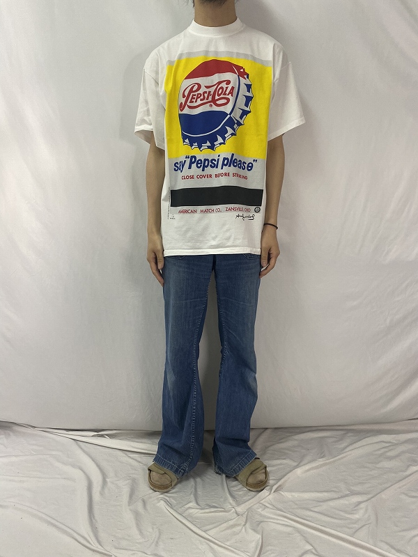90's Andy Warhol ''PEPSI-COLA'' アートTシャツ XL