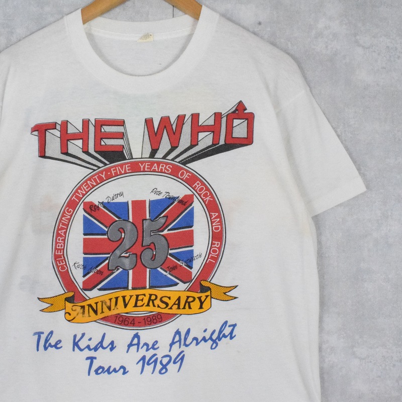 シングルステッチvintage tee 80s  THE WHO　tシャツ　ザ・フー　USA製