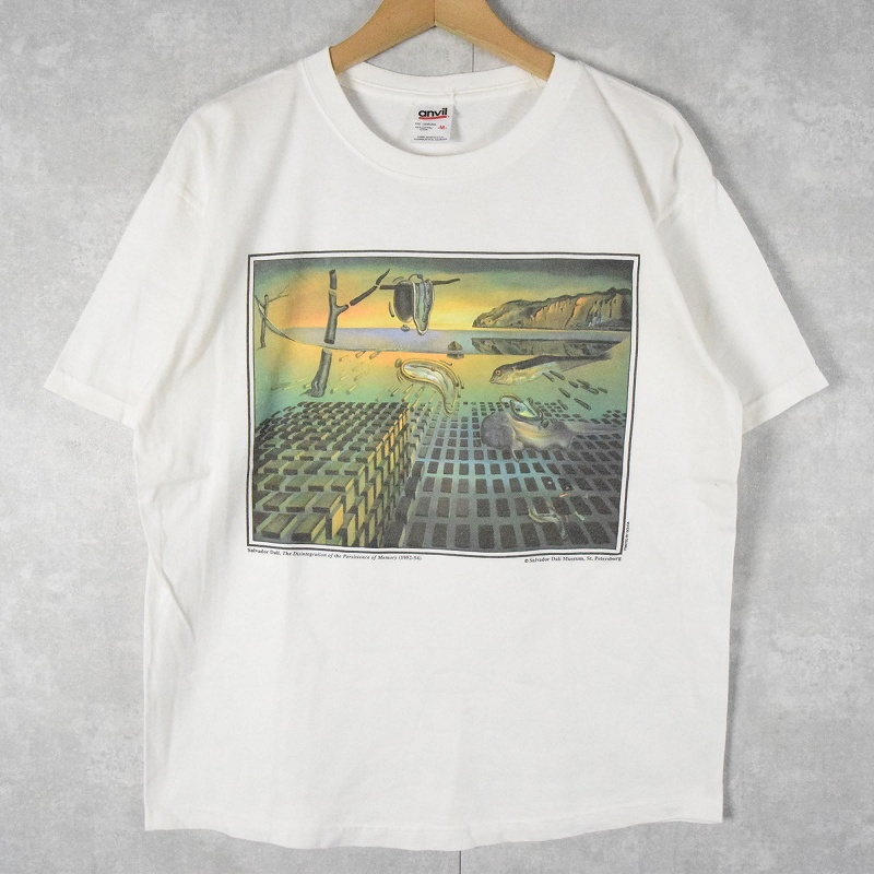 90s Salvador Dali 記憶の固執 プリントTシャツ XL アート
