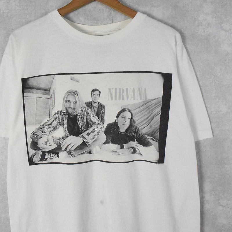 90's NIRVANA ロックバンドTシャツ L
