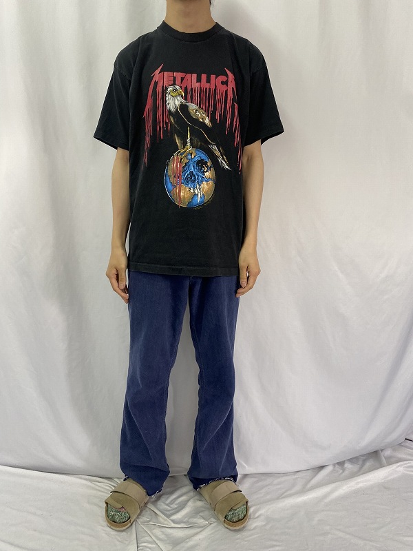 90's METALLICA pushead USA製 ロックバンドツアーTシャツ XL