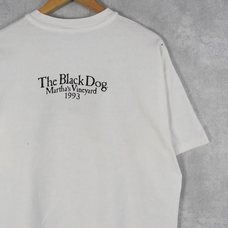 90's USA製 The Black Dog 犬プリントTシャツ XL