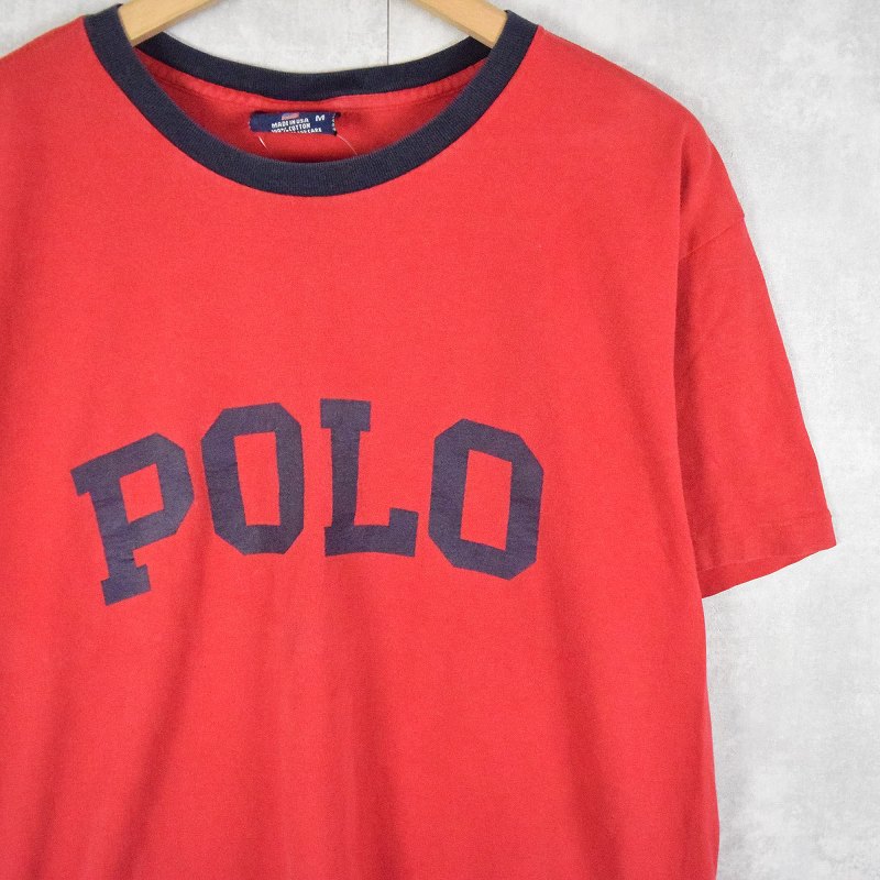 90's POLO SPORT Ralph Lauren USA製 ロゴプリント Tシャツ M